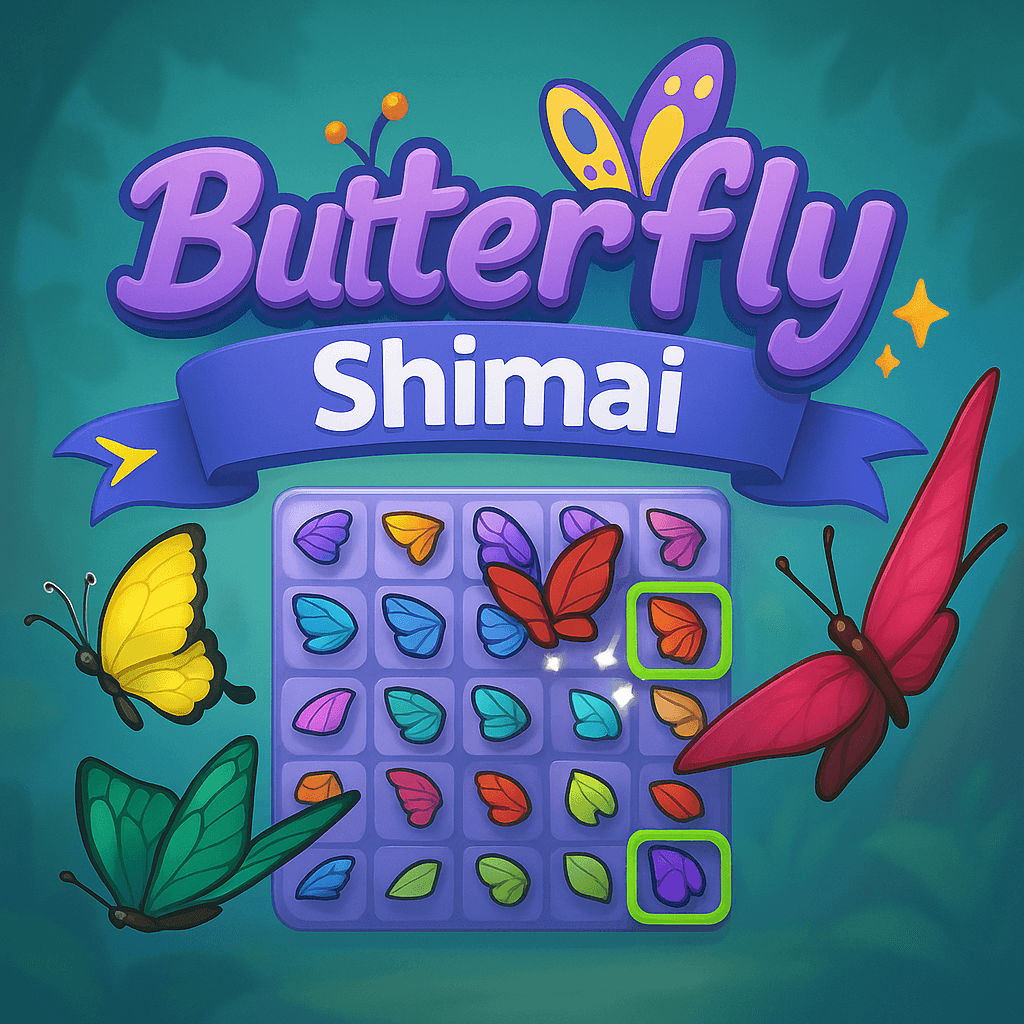 Butterfly Shimai 🦋 Play on Funzilo – Mahjong Connect Game